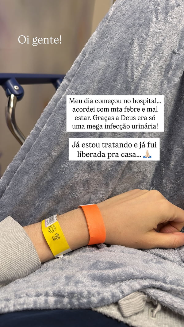 Fabiana Justus passa mal e vai parar no hospital