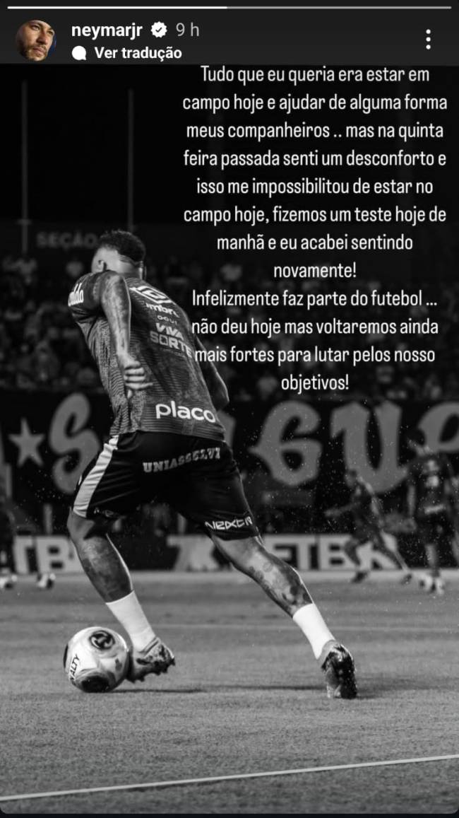 Ressaca antecipada: ausência de Neymar contra Cori…